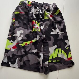 Nike Dri-FIT Camouflage Shorts with Neon Highlights